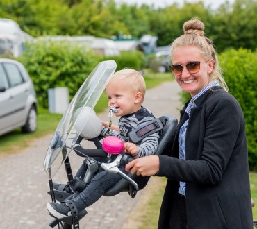 Op de fiets met dreumes