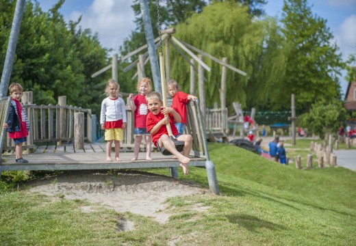 Lekker swingen op de kabelbaan