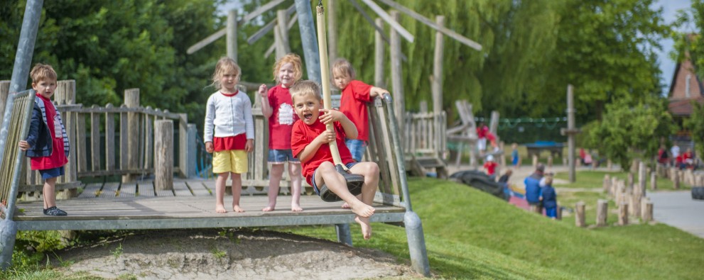 Lekker swingen op de kabelbaan